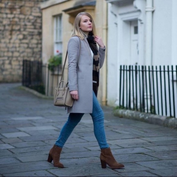 Sam Edelman Blake suede ankle boots cinnamon‎ size 9.5 chocolate brown - Picture 9 of 10